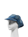 Harris Tweed Bakerboy Cap - Blue Pastel Check (GC)