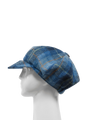 Harris Tweed Bakerboy Cap - Blue Pastel Check (GC)