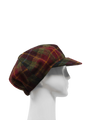 Harris Tweed Bakerboy Cap - Green/Rust Check (GC)