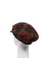 Harris Tweed Bakerboy Cap - Green/Rust Check (GC)