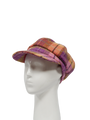 Harris Tweed Bakerboy Cap - Peach/Purple Check (GA)