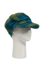 Harris Tweed Bakerboy Cap - Sea Blue/Green Check (GA)