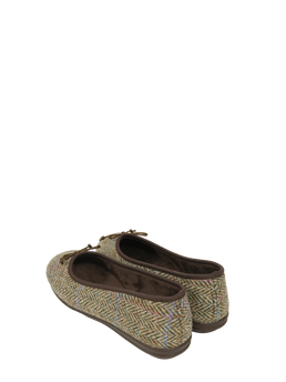 Harris Tweed Ballerina Pumps Pastel