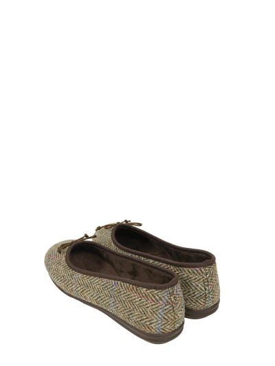 Harris Tweed Ballerina Pumps Pastel