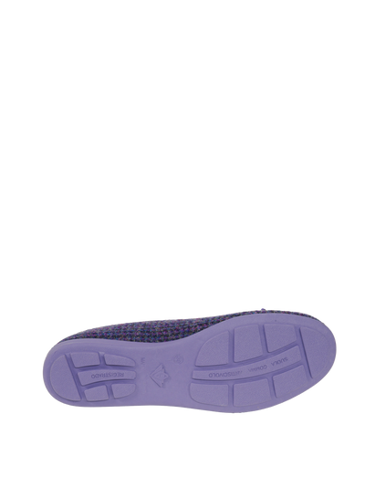Harris Tweed Ballerina Pumps Violet