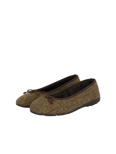 Harris Tweed Ballerina Pumps - HB67