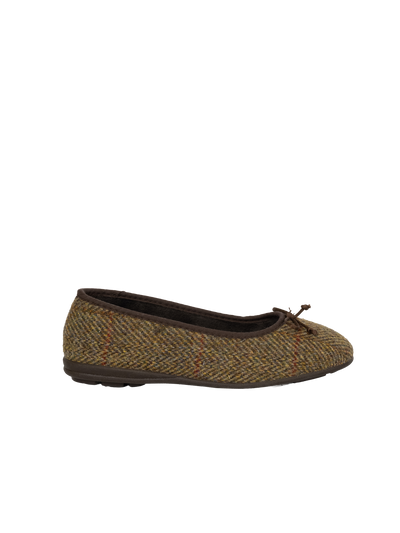 Harris Tweed Ballerina Pumps - HB67