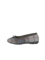 Harris Tweed Ballerina Pumps - Lavender Check