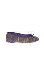 Harris Tweed Ballerina Pumps - Multi Check