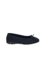 Harris Tweed Ballerina Pumps - Navy Herringbone