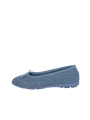 Harris Tweed Ballerina Pumps - Sky Windowpane