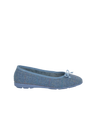 Harris Tweed Ballerina Pumps - Sky Windowpane