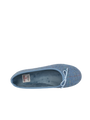Harris Tweed Ballerina Pumps - Sky Windowpane