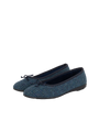 Harris Tweed Ballerina Pumps - Teal