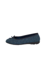 Harris Tweed Ballerina Pumps - Teal