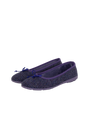 Harris Tweed Ballerina Pumps - Violet