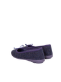 Harris Tweed Ballerina Pumps - Violet