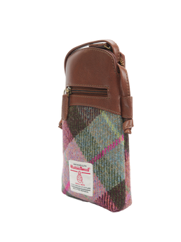 Harris Tweed Barvas Bag A0254 (C) (Brown Leather)