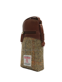 Harris Tweed Barvas Bag HB133 (Brown Leather)