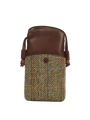 Harris Tweed Barvas Bag HB133 (Brown Leather)