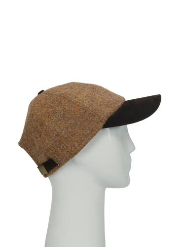 Harris Tweed Baseball Cap - 344 (Suedette) (HW)