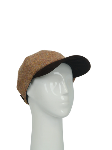 Harris Tweed Baseball Cap - 344 (Suedette) (HW)