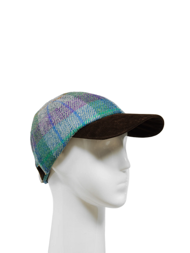 Harris Tweed Baseball Cap - A0173 (Suedette) (HW)
