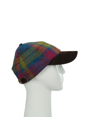Harris Tweed Baseball Cap - A0195 (Suedette) (HW)