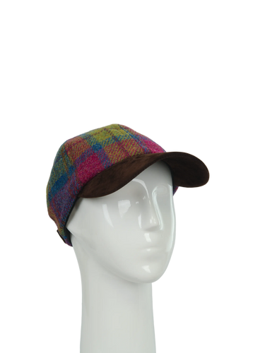 Harris Tweed Baseball Cap - A0195 (Suedette) (HW)