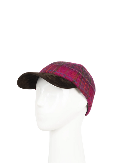 Harris Tweed Baseball Cap - A0225 (Suedette) (HW)