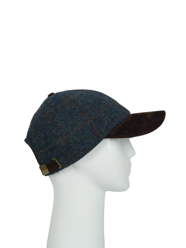 Harris Tweed Baseball Cap - A0239 (Suedette) (HW)