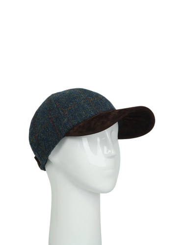 Harris Tweed Baseball Cap - A0239 (Suedette) (HW)