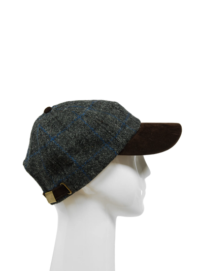 Harris Tweed Baseball Cap - A0255 (Suedette) (HW)