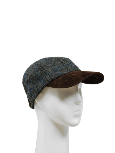 Harris Tweed Baseball Cap - A0255 (Suedette) (HW)