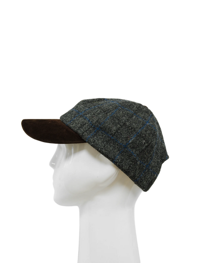 Harris Tweed Baseball Cap - A0255 (Suedette) (HW)