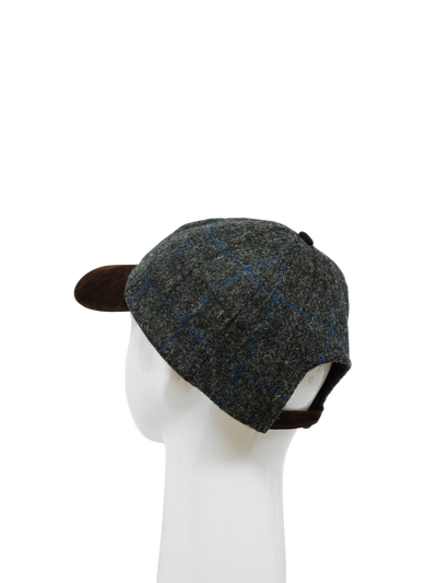 Harris Tweed Baseball Cap - A0255 (Suedette) (HW)