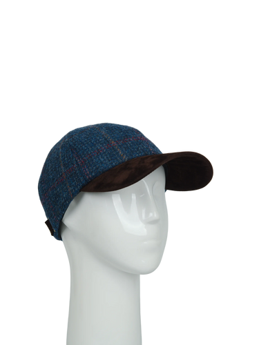 Harris Tweed Baseball Cap - A0260 (Suedette) (HW)