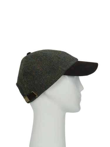 Harris Tweed Baseball Cap - HB160 (Suedette) (HW)