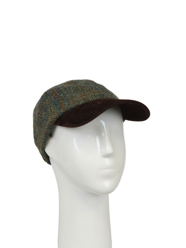 Harris Tweed Baseball Cap - HB161 (Suedette) (HW)