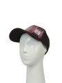 Harris Tweed Baseball Cap - Baseball Cap Pink/Burgundy Check (COL154) (GA)