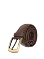 Harris Tweed Belt - A017 Brown Leather
