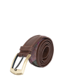 Harris Tweed Belt - A0254 (Brown Leather)