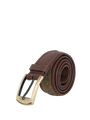 Harris Tweed Belt - HB67 (Brown Leather)