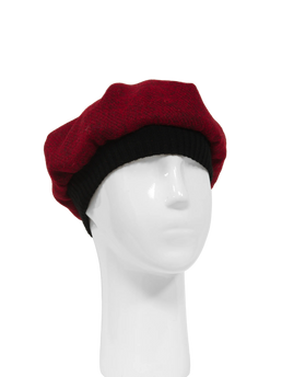 Harris Tweed Beret - 211 (Black)