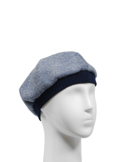 Harris Tweed Beret - 228 (Navy)