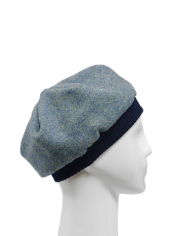 Harris Tweed Beret - 332 (Navy)