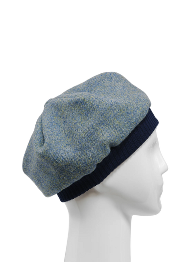 Harris Tweed Beret - 332 (Navy)
