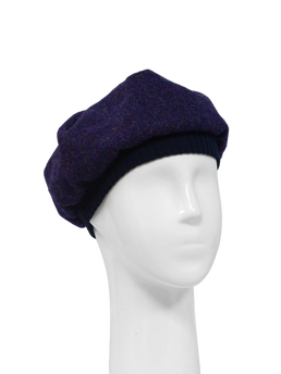 Harris Tweed Beret - 337 (Black)