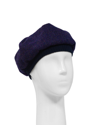 Harris Tweed Beret - 337 (Black)
