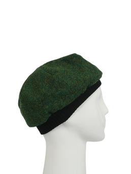 Harris Tweed Beret - 352 (Black)